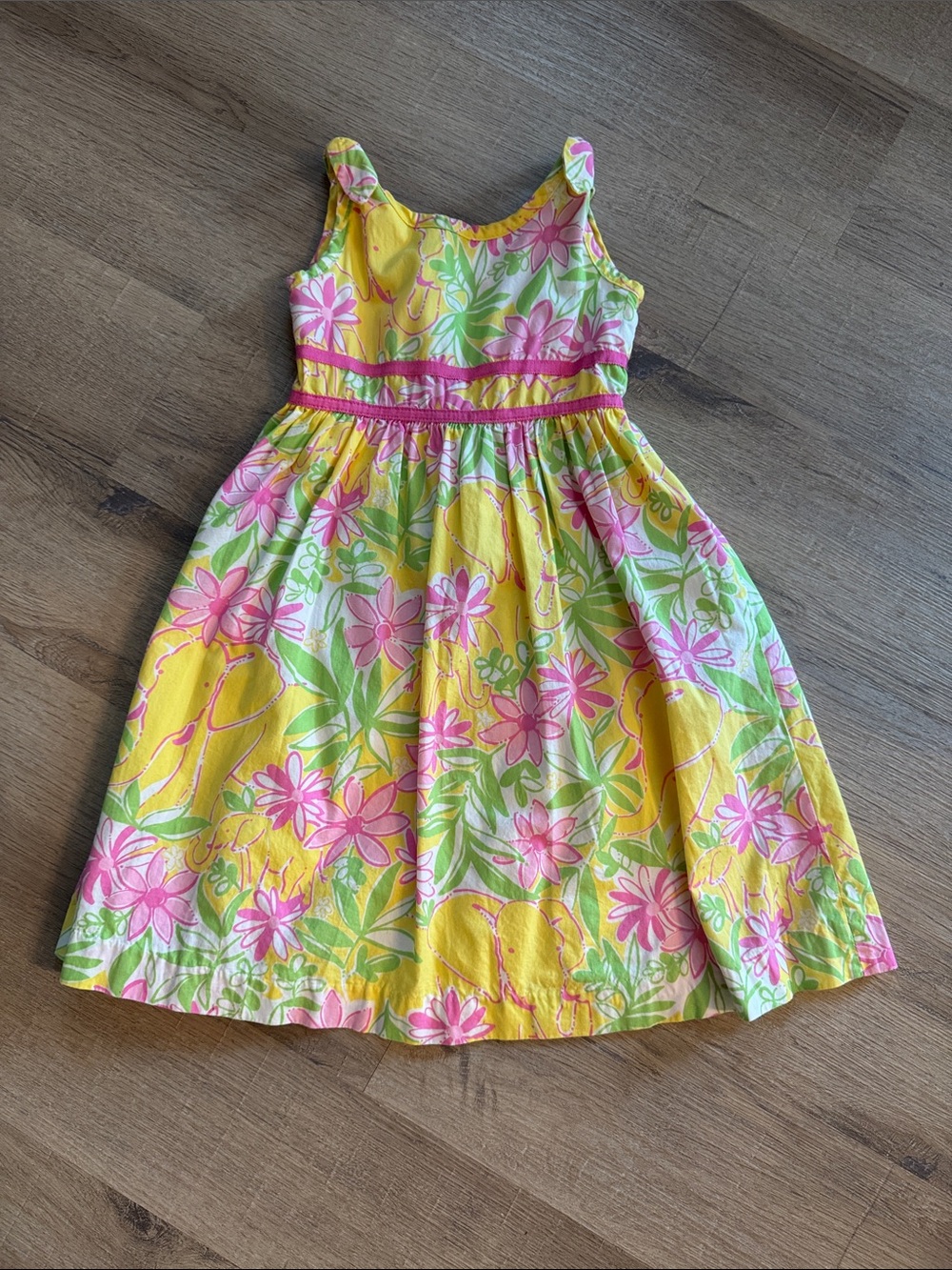 Lilly Pulitzer Yellow Elephant Sun Dress
